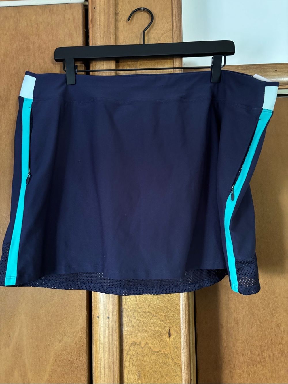 Under Armour Navy Athletic Skort with Teal Side Panels